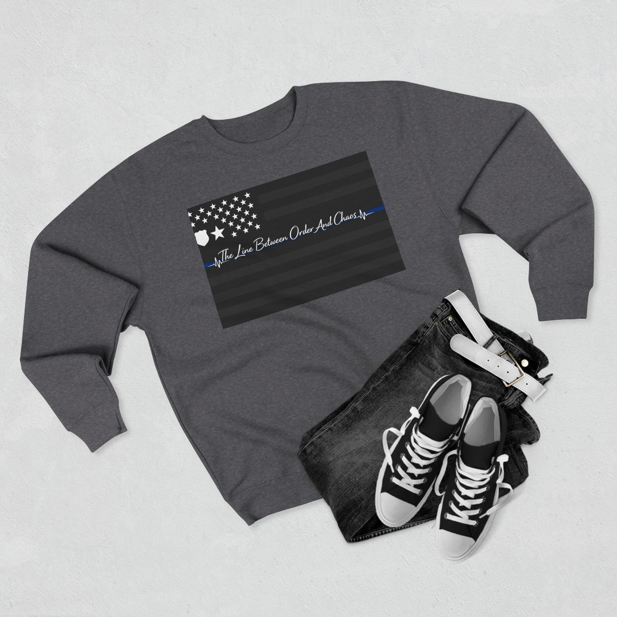 Thin Blue Line Unisex Crewneck Sweatshirt