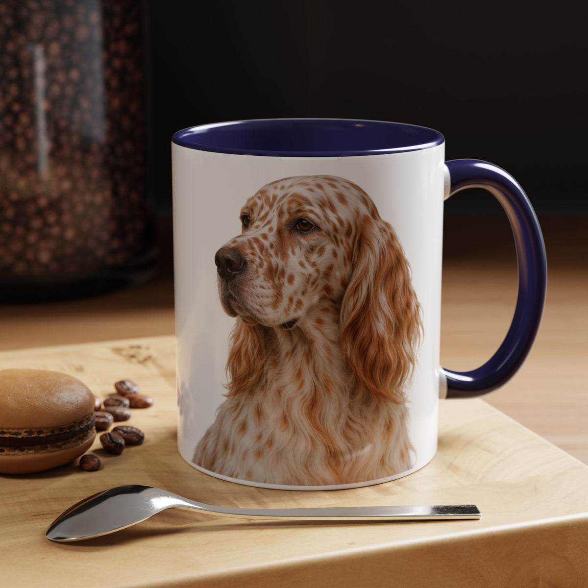 English Setter Head 2-Tone Coffee Mug