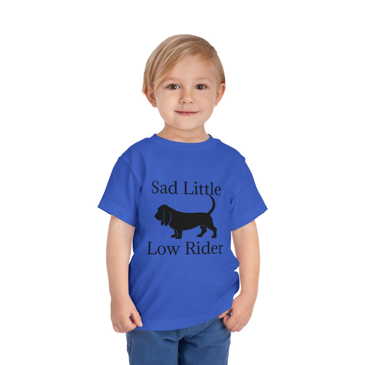Sad Little Low Rider Toddler Unisex Short Sleeve Crewneck Tee
