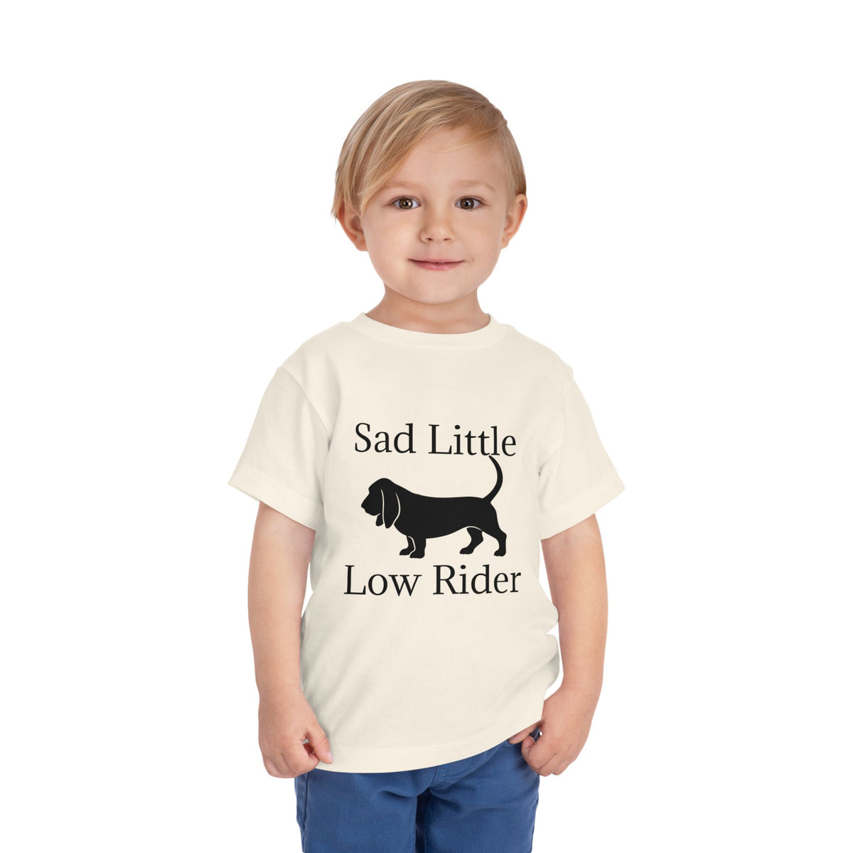 Sad Little Low Rider Toddler Unisex Short Sleeve Crewneck Tee