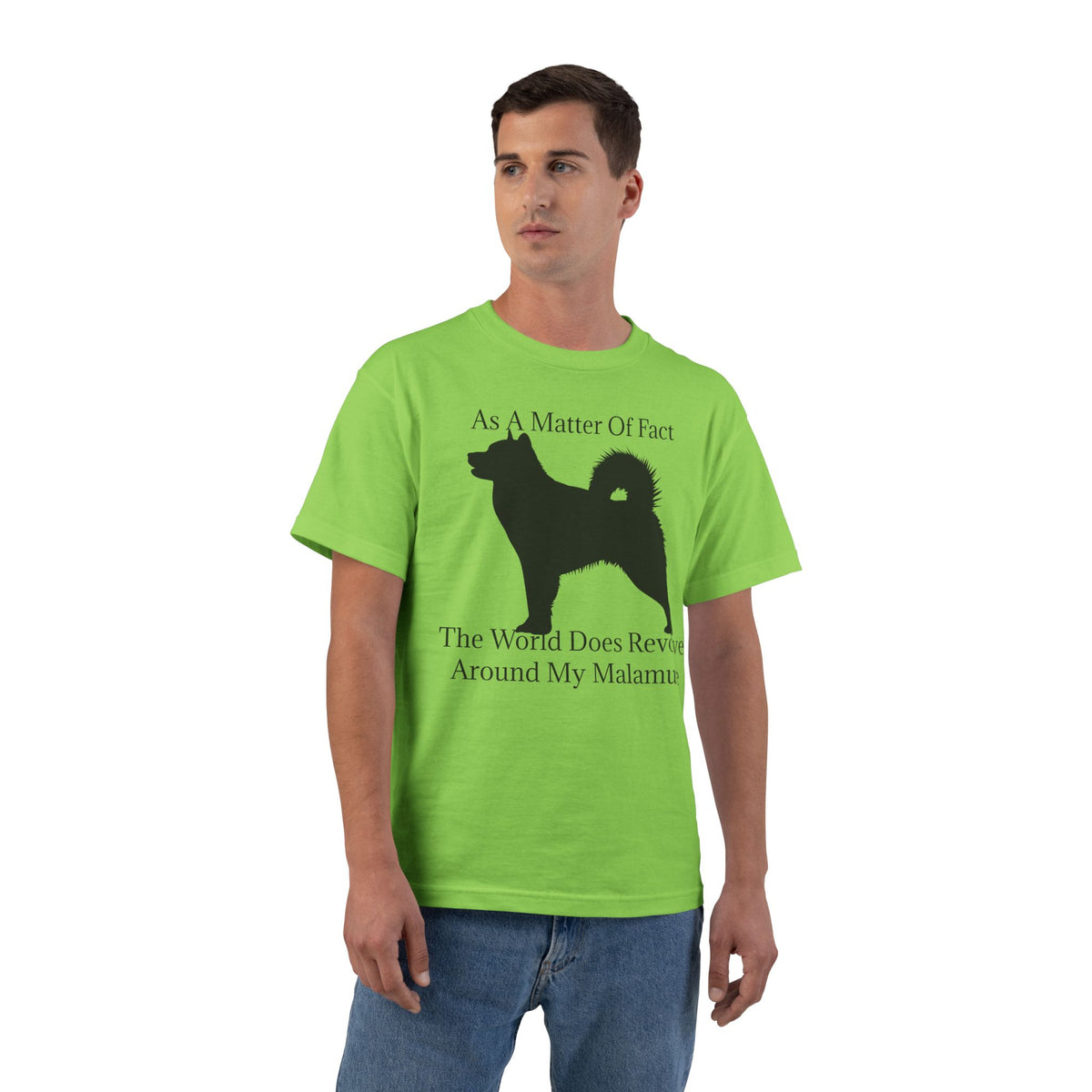 Matter Of Fact Malamute Men's Short-Sleeve Crewneck Tee