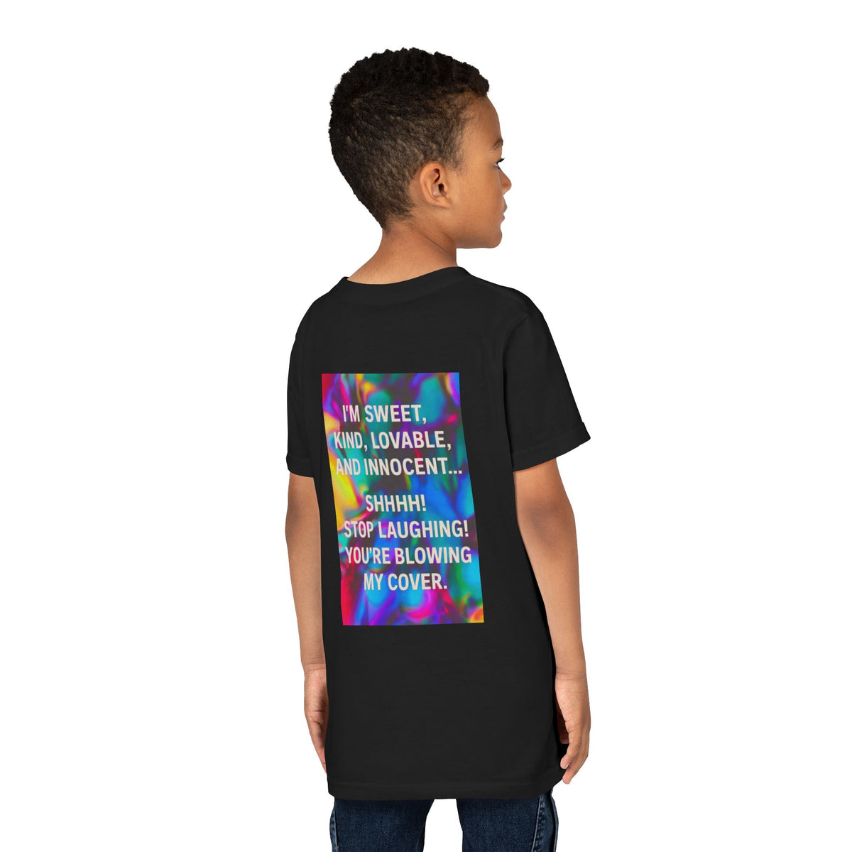 Blowing My Cover Youth Unisex Short Sleeve Crewneck Tee