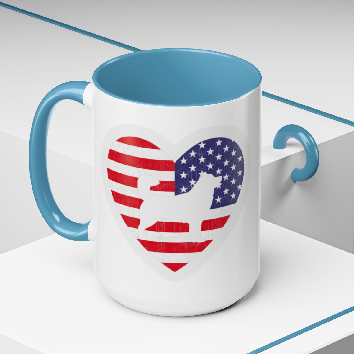 Malamute Flag 2-Tone Coffee Mug