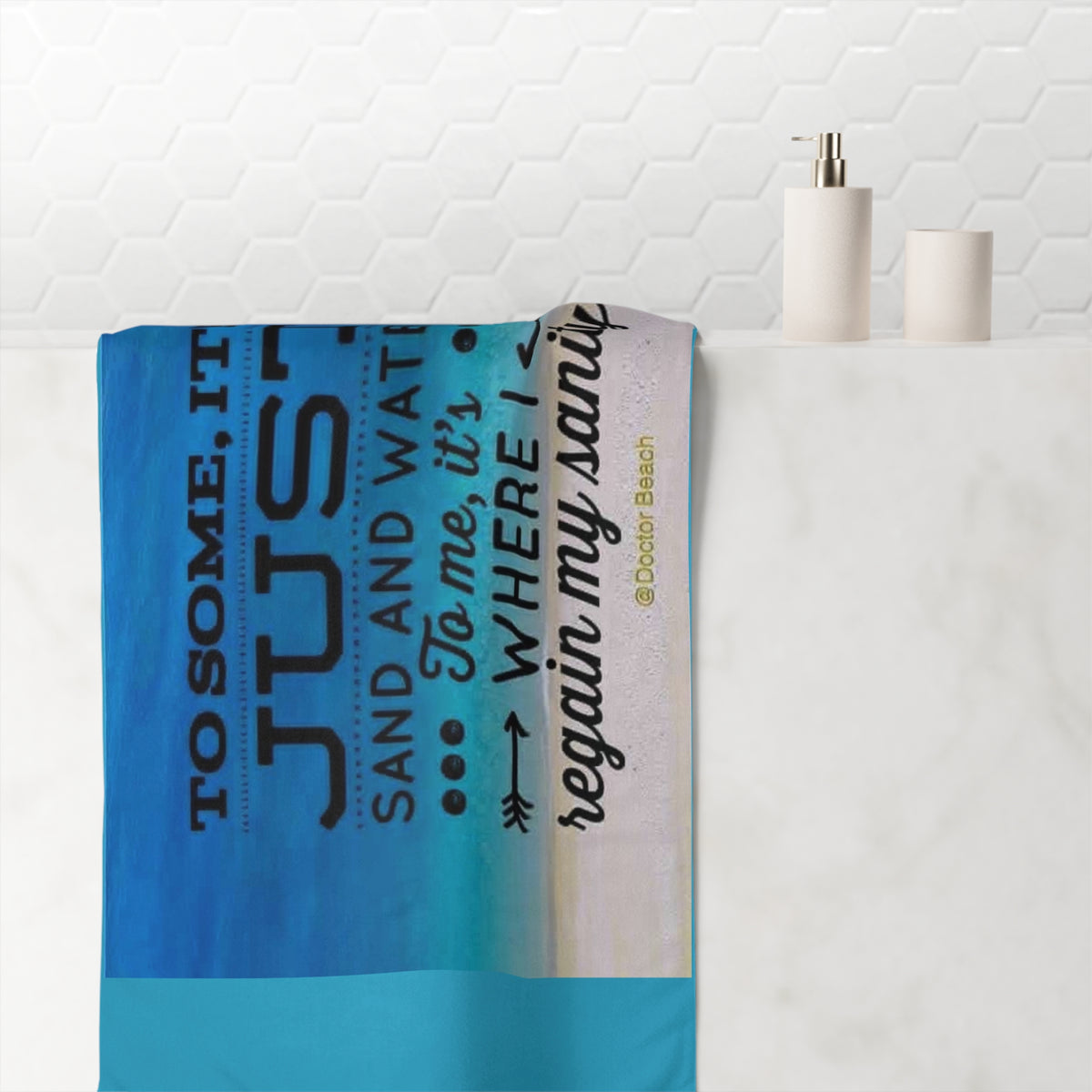 Dr. Beach Mink-Cotton Beach Towel