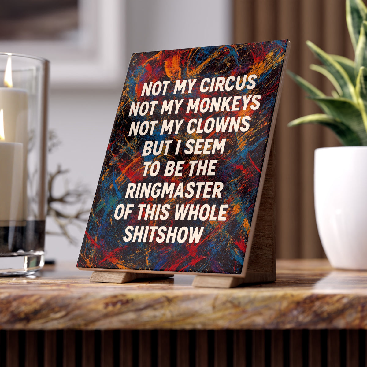 Ringmaster Ceramic Photo Tile