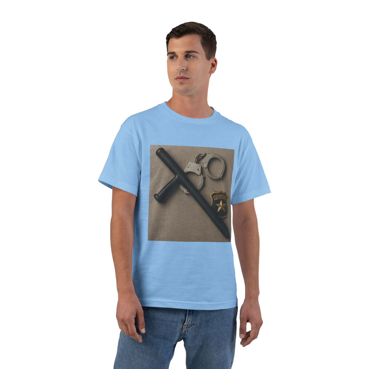 Law Enforcement Appreciation Men's Short-Sleeve Crewneck Tee