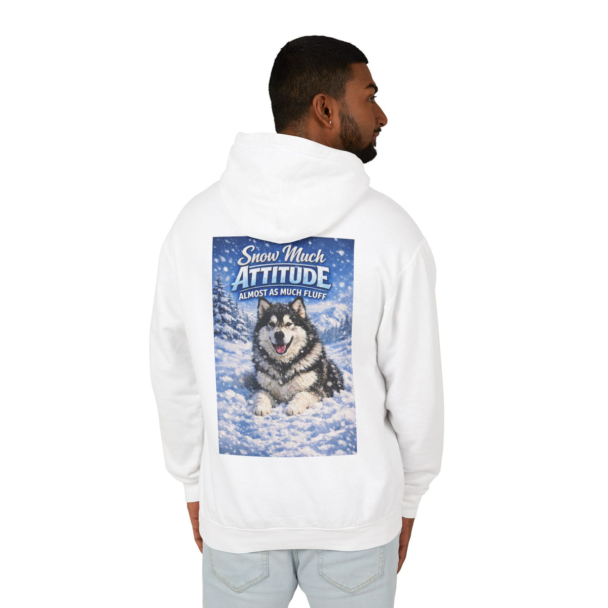 Snow Much Attitude Unisex Lightweight Hoodie