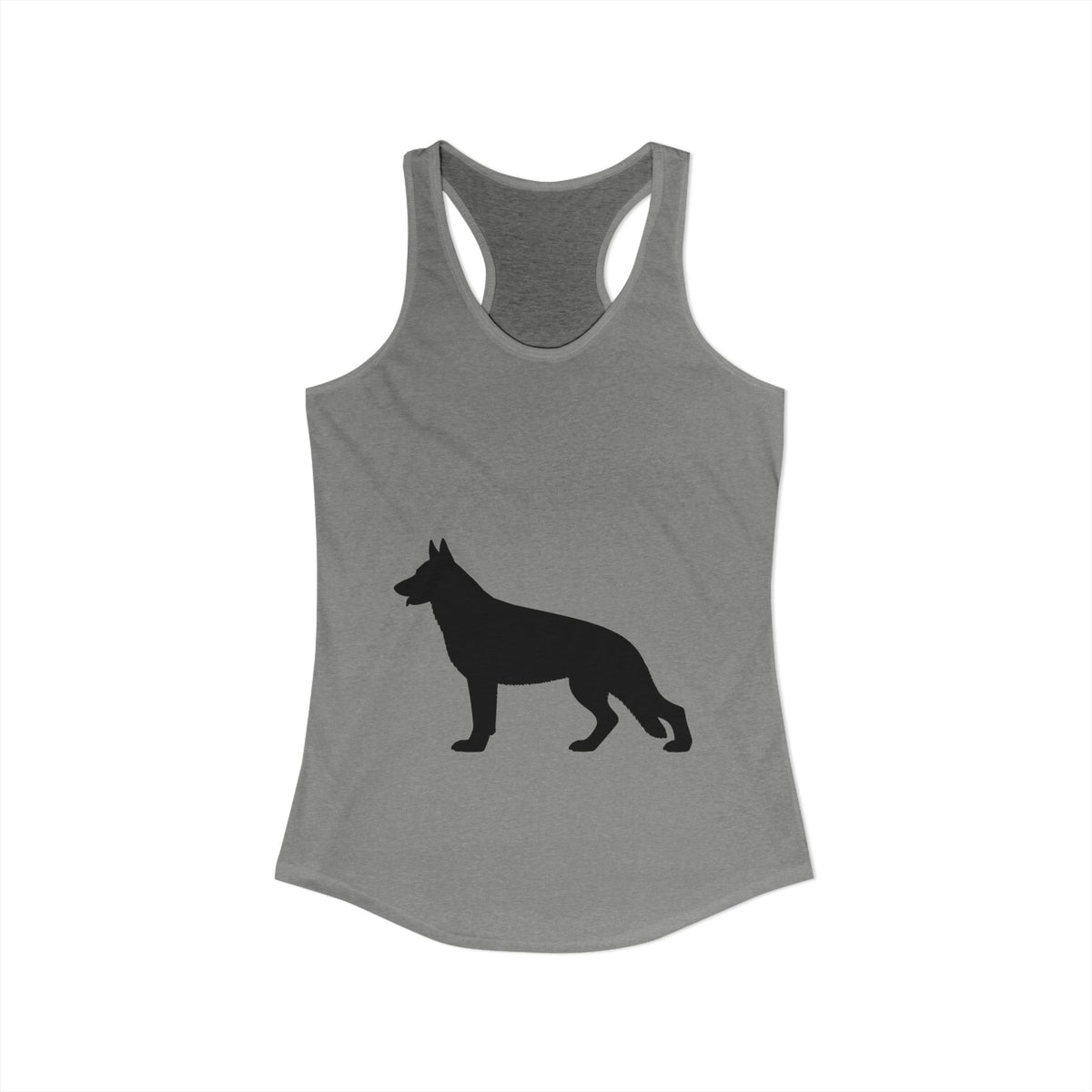 German Shepherd Silhouette Women's Racerback Tank