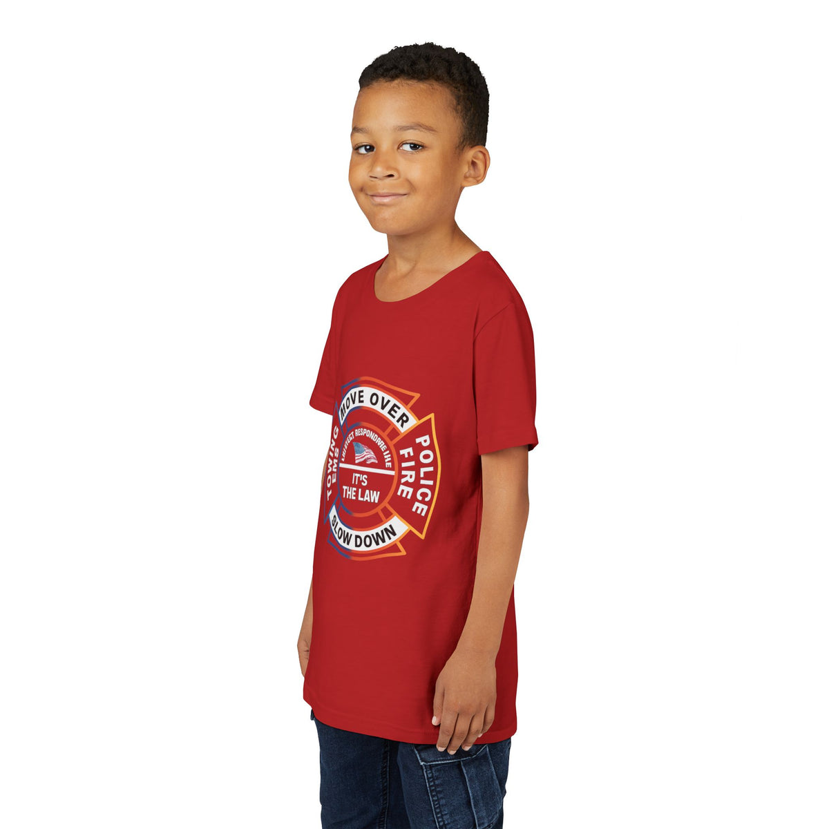 Let First Responders Live Youth Unisex Short Sleeve Crewneck Tee