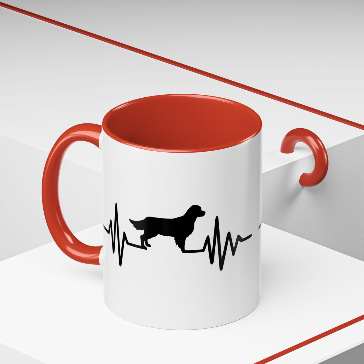 My Heart Beats For Goldens 2-Tone Coffee Mug