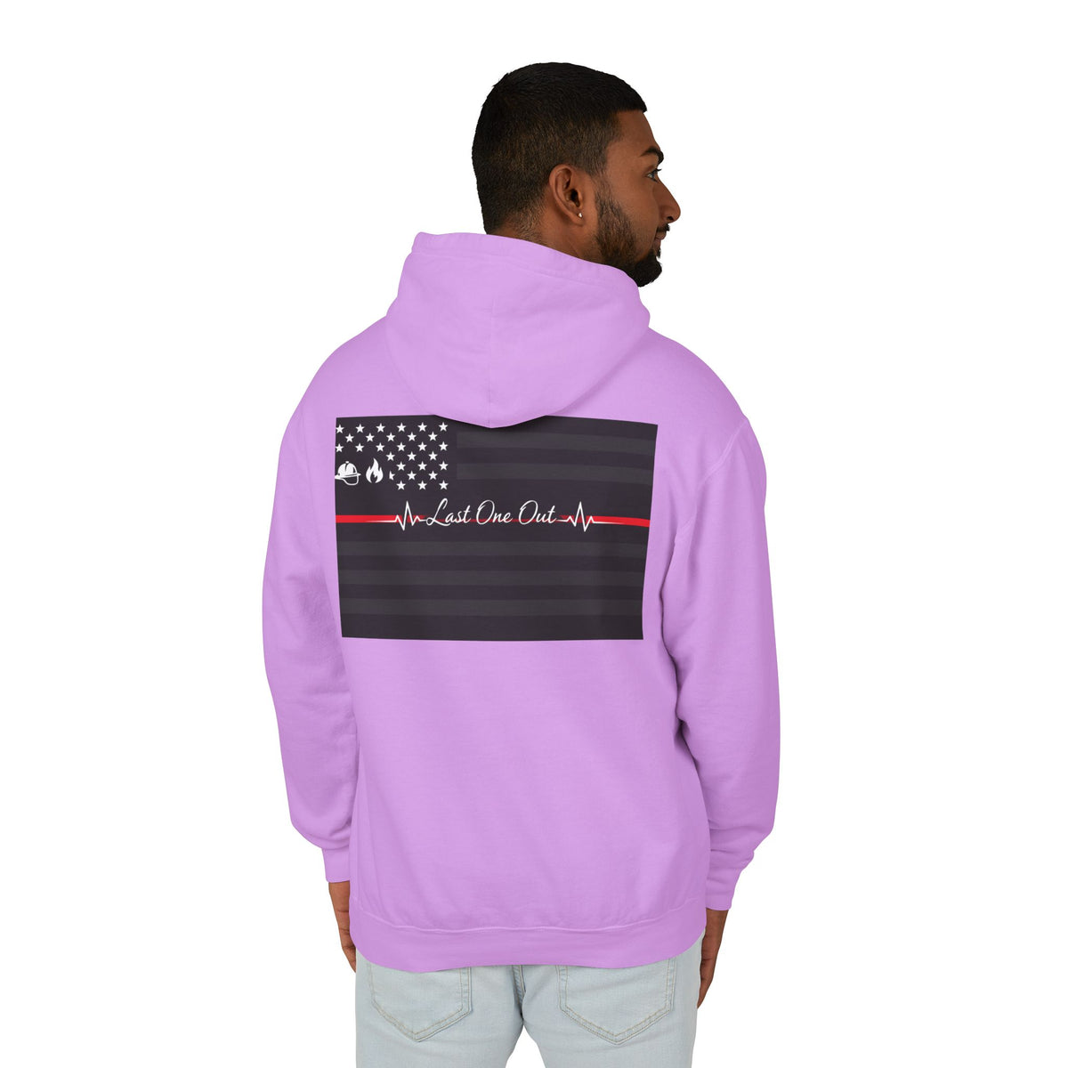 Thin Red Line Unisex Lightweight Hoodie
