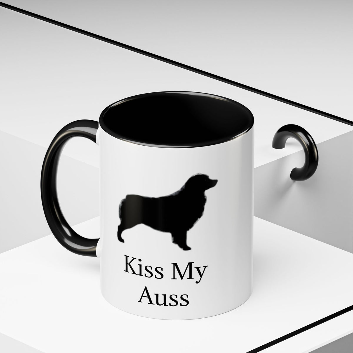 Kiss My Auss 2-Tone Coffee Mug