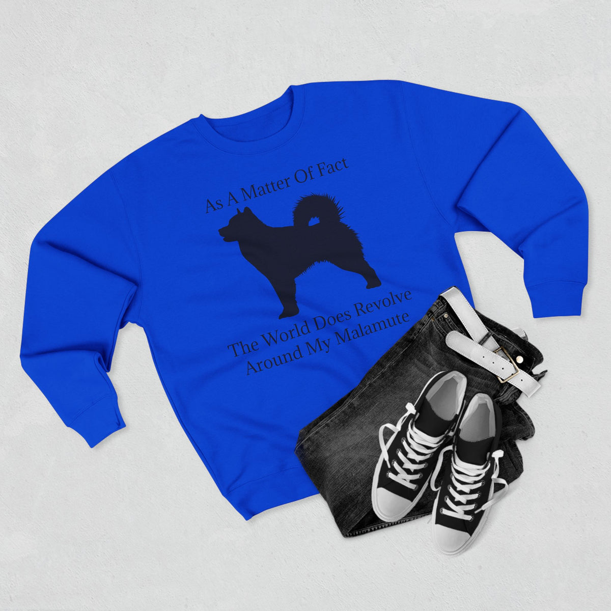Matter Of Fact Malamute Unisex Crewneck Sweatshirt
