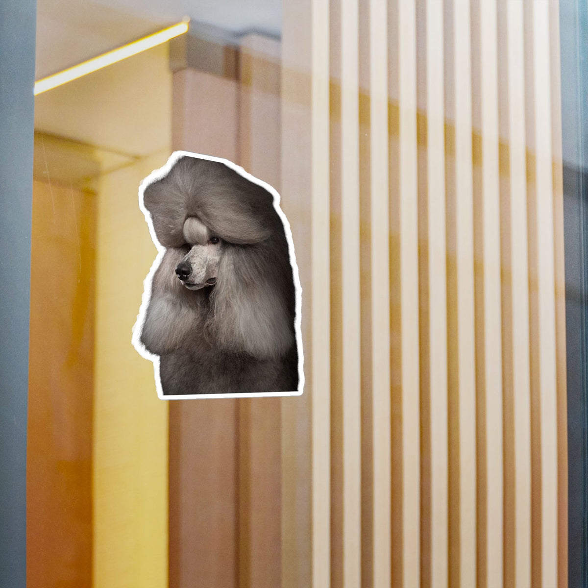 Poodle Head Vinyl Decal