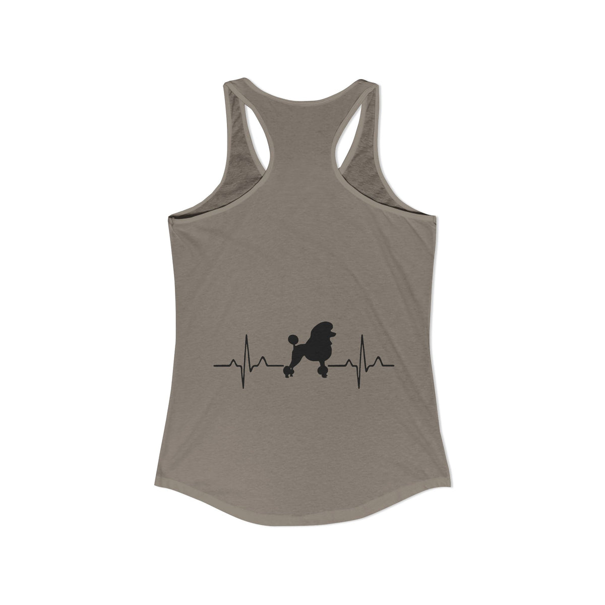 My Heart Beats For Poodles Women's Racerback Tank