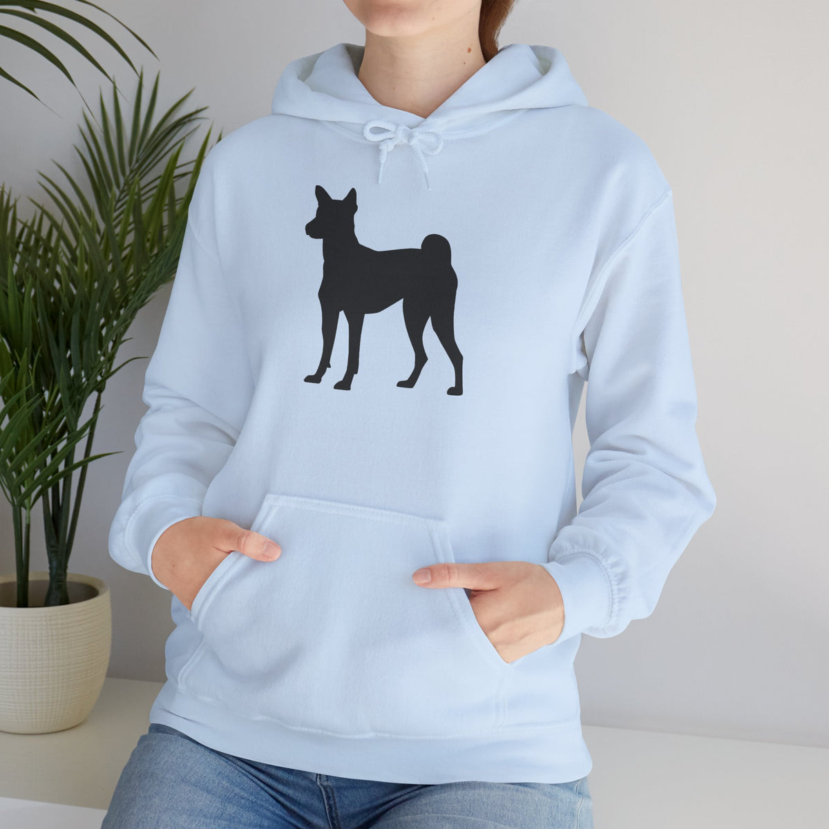 Basenji Silhouette Unisex Hoodie