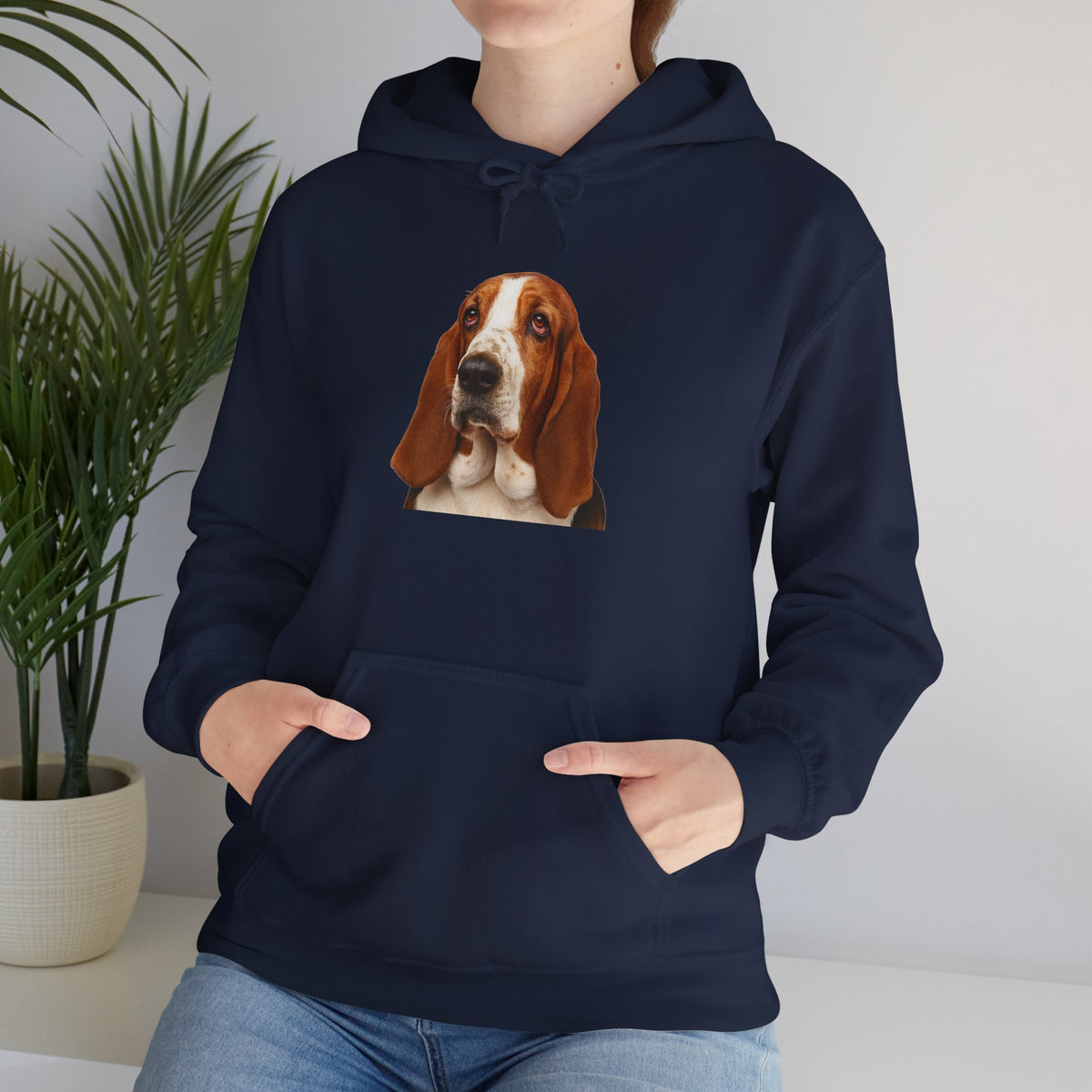Basset Head Unisex Hoodie
