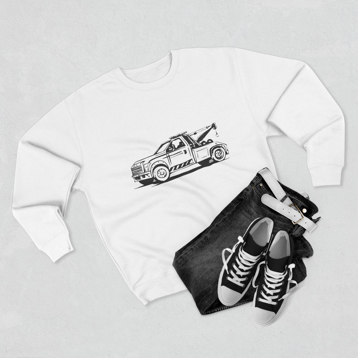 Wheel Lift Tow Truck Unisex Crewneck Sweatshirt
