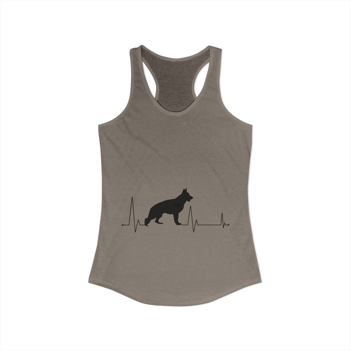 My Heart Beats For German Shepherds Women's Racerback Tank
