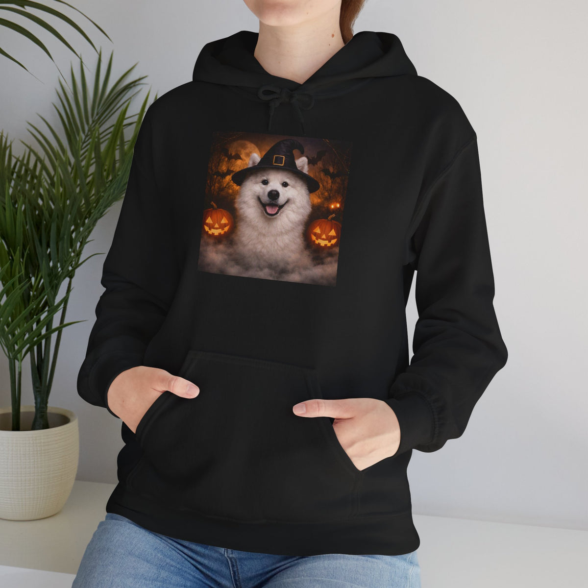 Witch Hat Pack Samoyed Unisex Hoodie