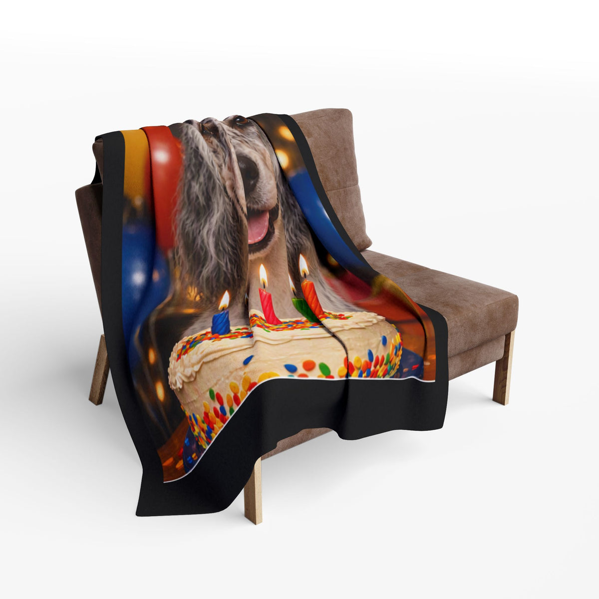 Birthday Buddy English Setter Arctic Fleece Blanket