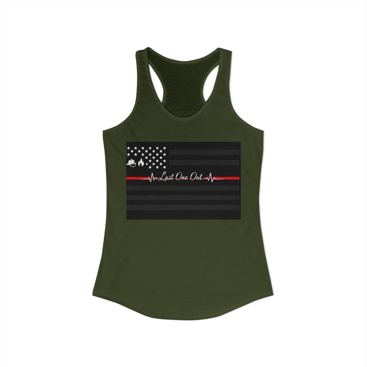 Thin Red Line Women's Racerback Tank