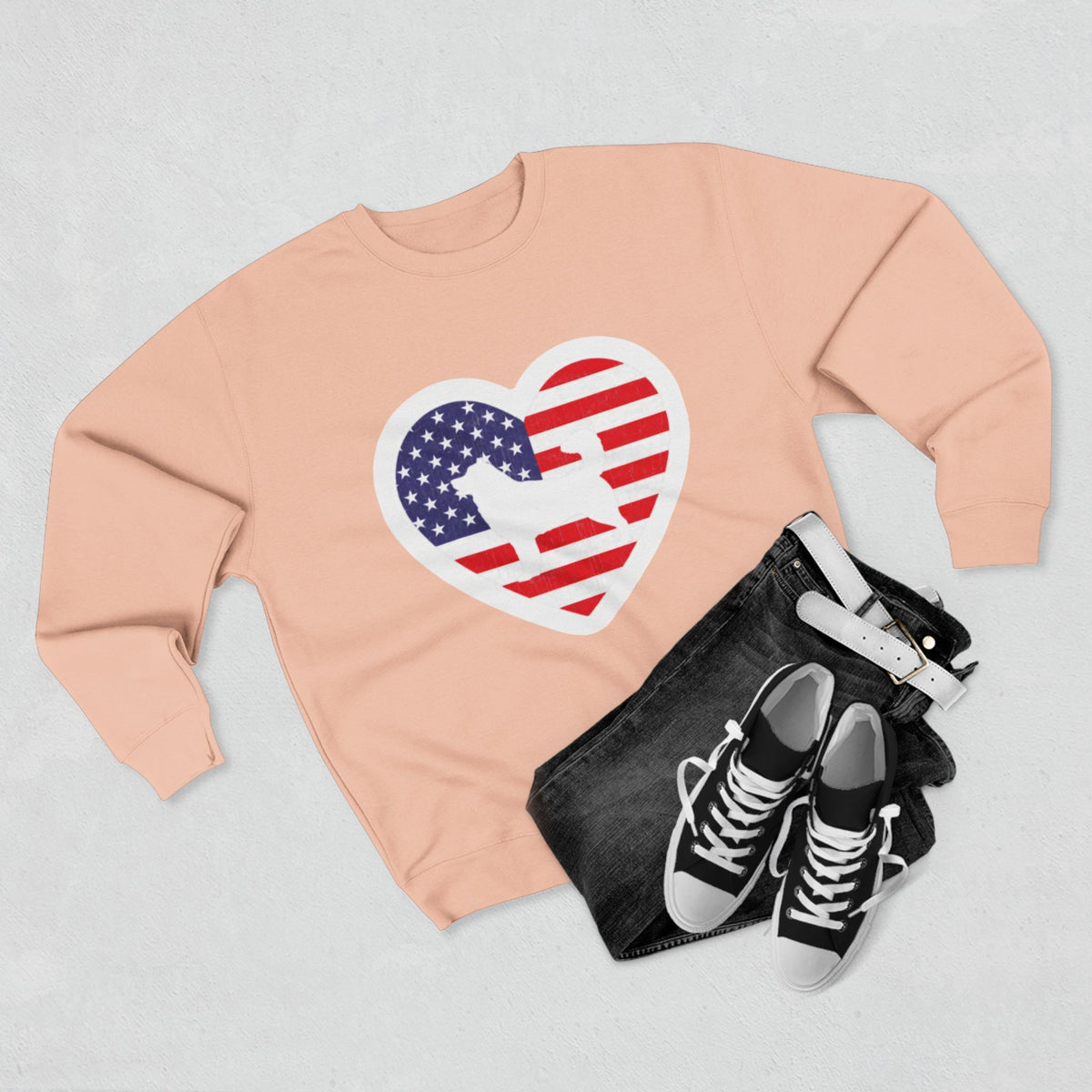 Malamute Flag Unisex Crewneck Sweatshirt