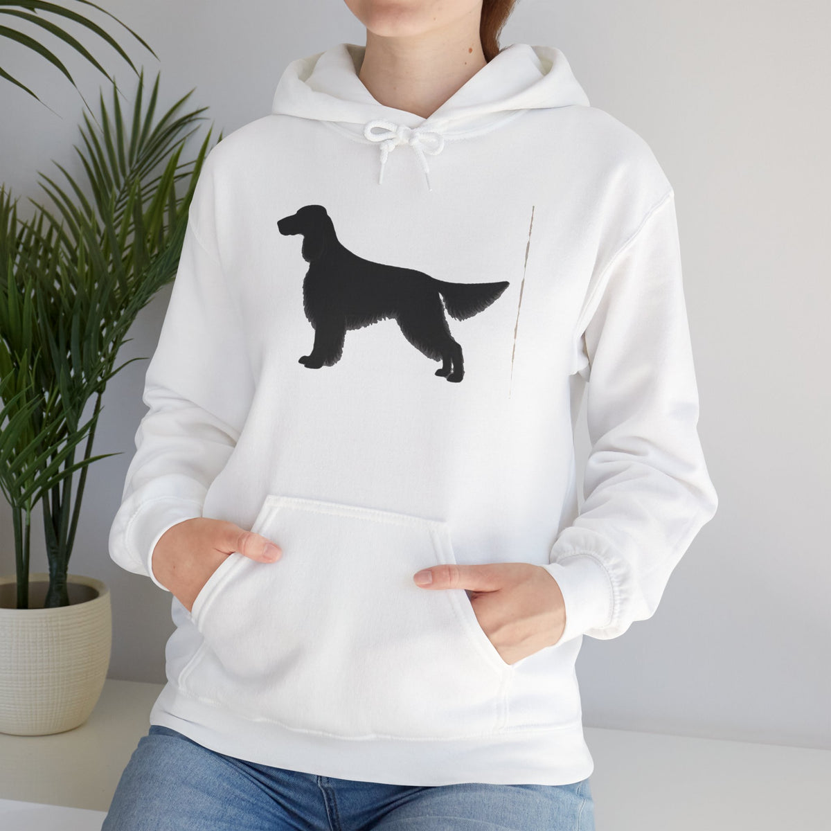 English Setter Silhouette Unisex Hoodie