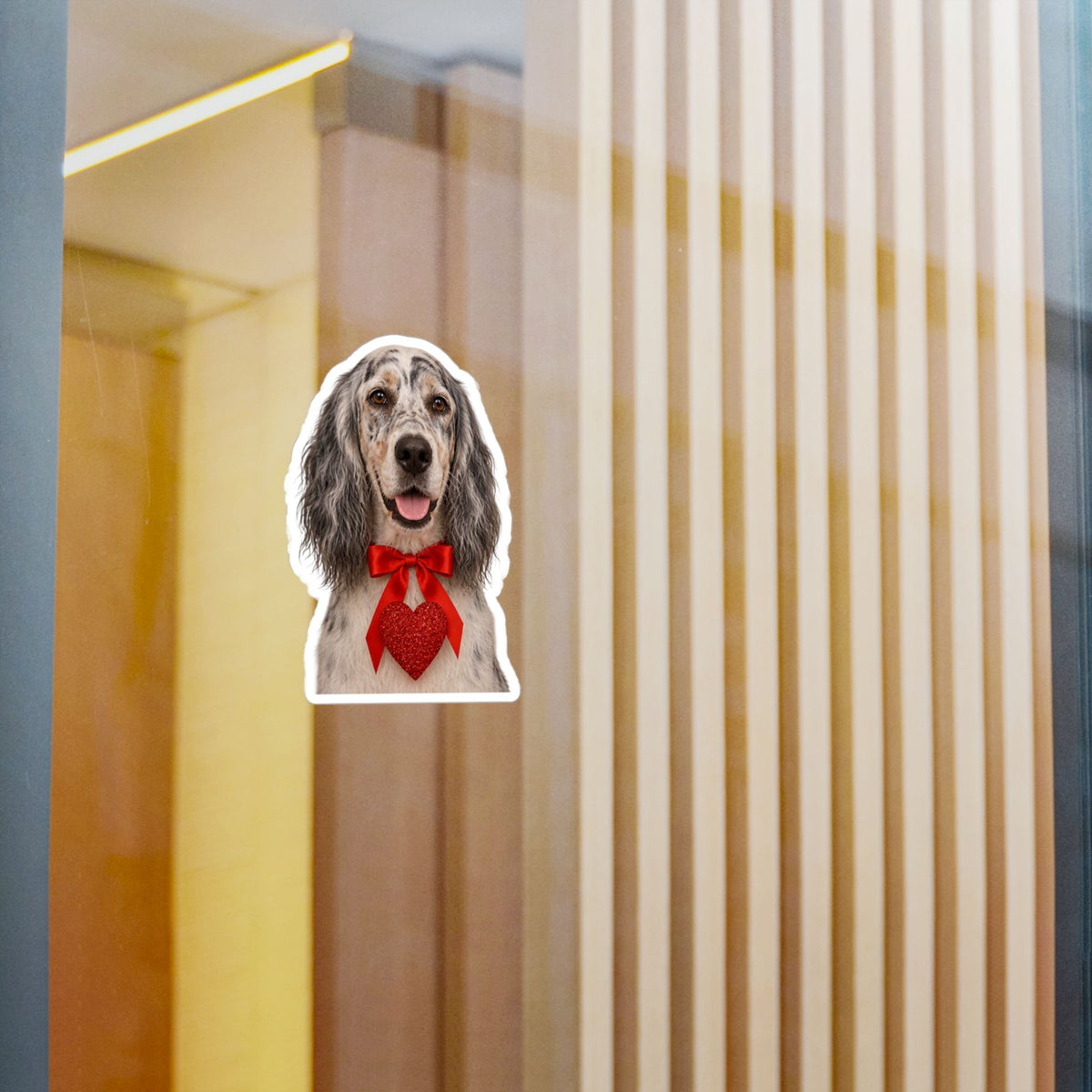 Cupid's Companion English Setter Vinyl Decal