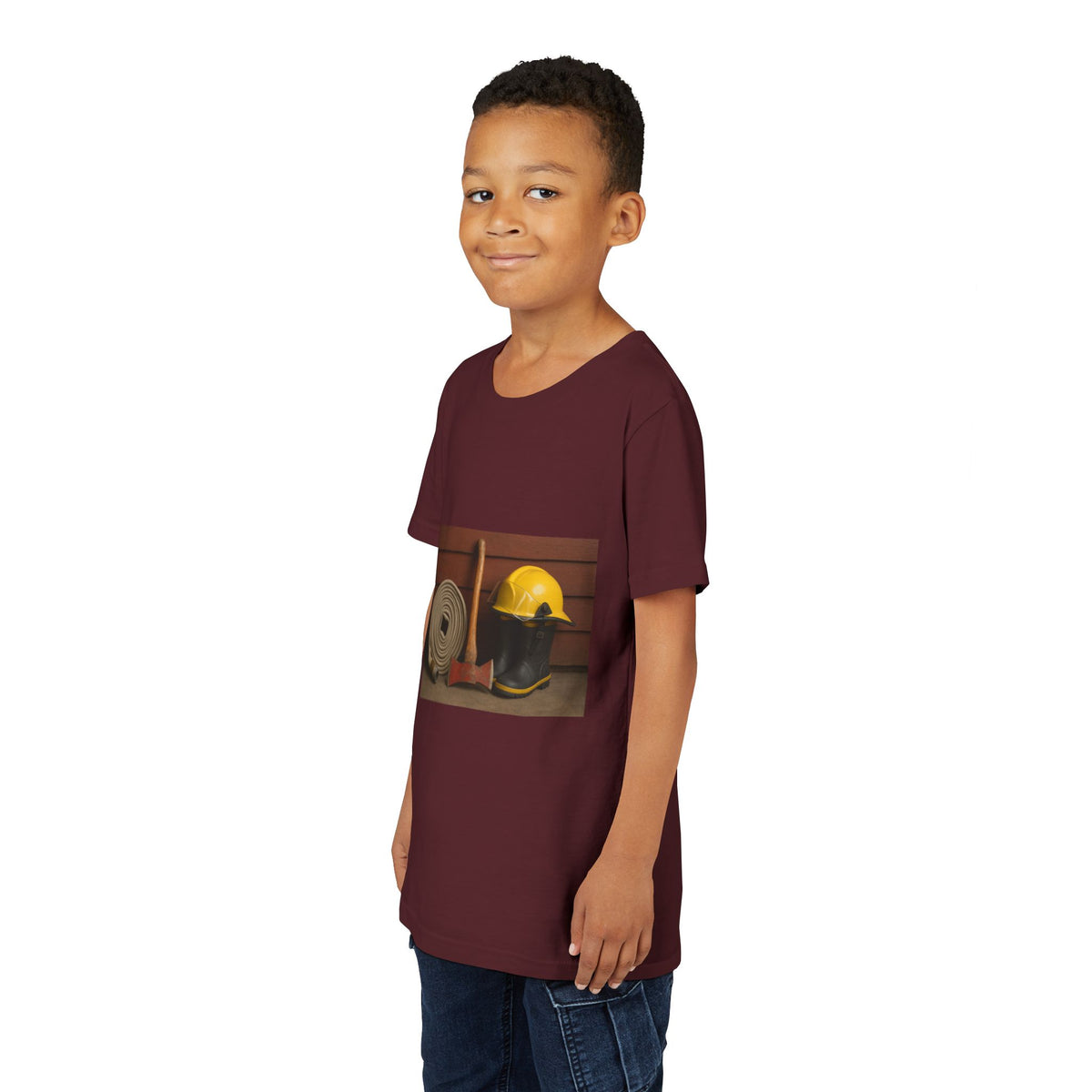 Fire/Rescue Appreciation Youth Unisex Short Sleeve Crewneck Tee