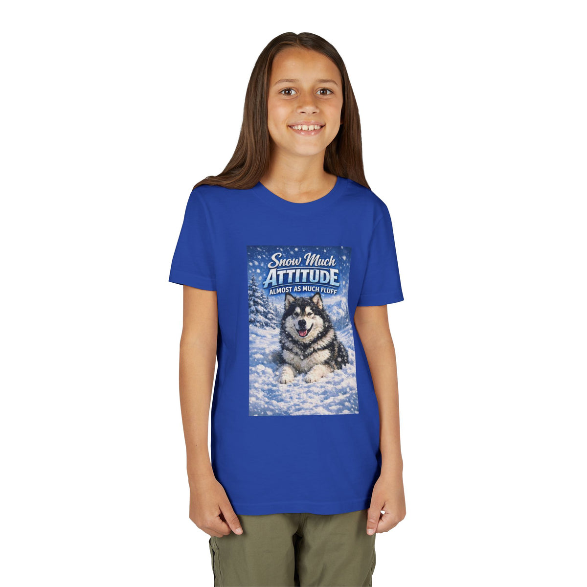 Snow Much Attitude Youth Unisex Short Sleeve Crewneck Tee