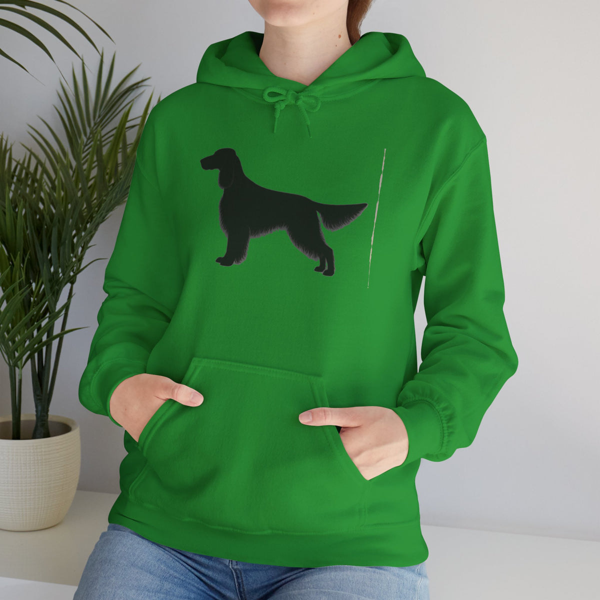 English Setter Silhouette Unisex Hoodie