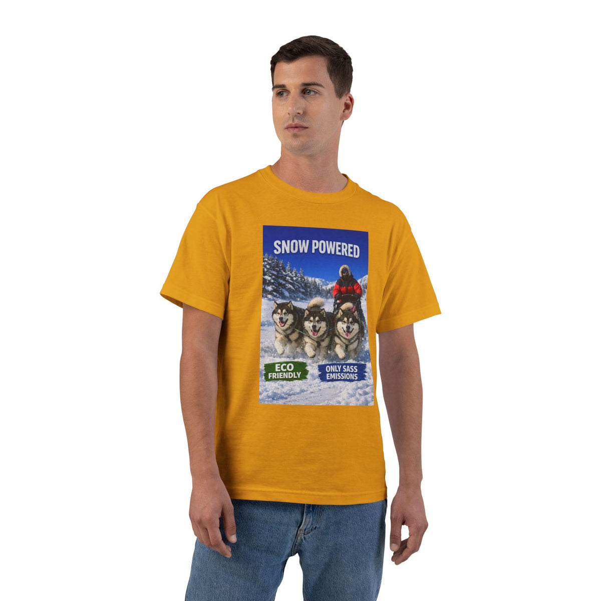 Snow Powered Men's Short-Sleeve Crewneck Tee