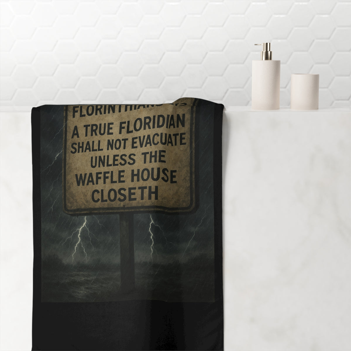 Florinthians 6:12 Mink-Cotton Beach Towel