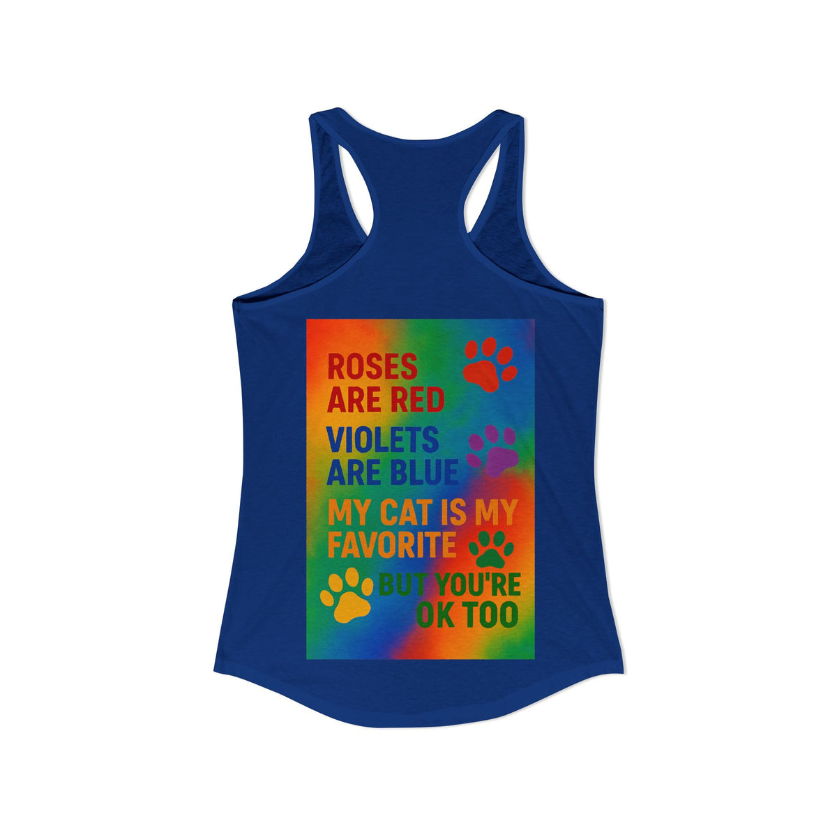 Roses Are Red Cat Women's Racerback Tank