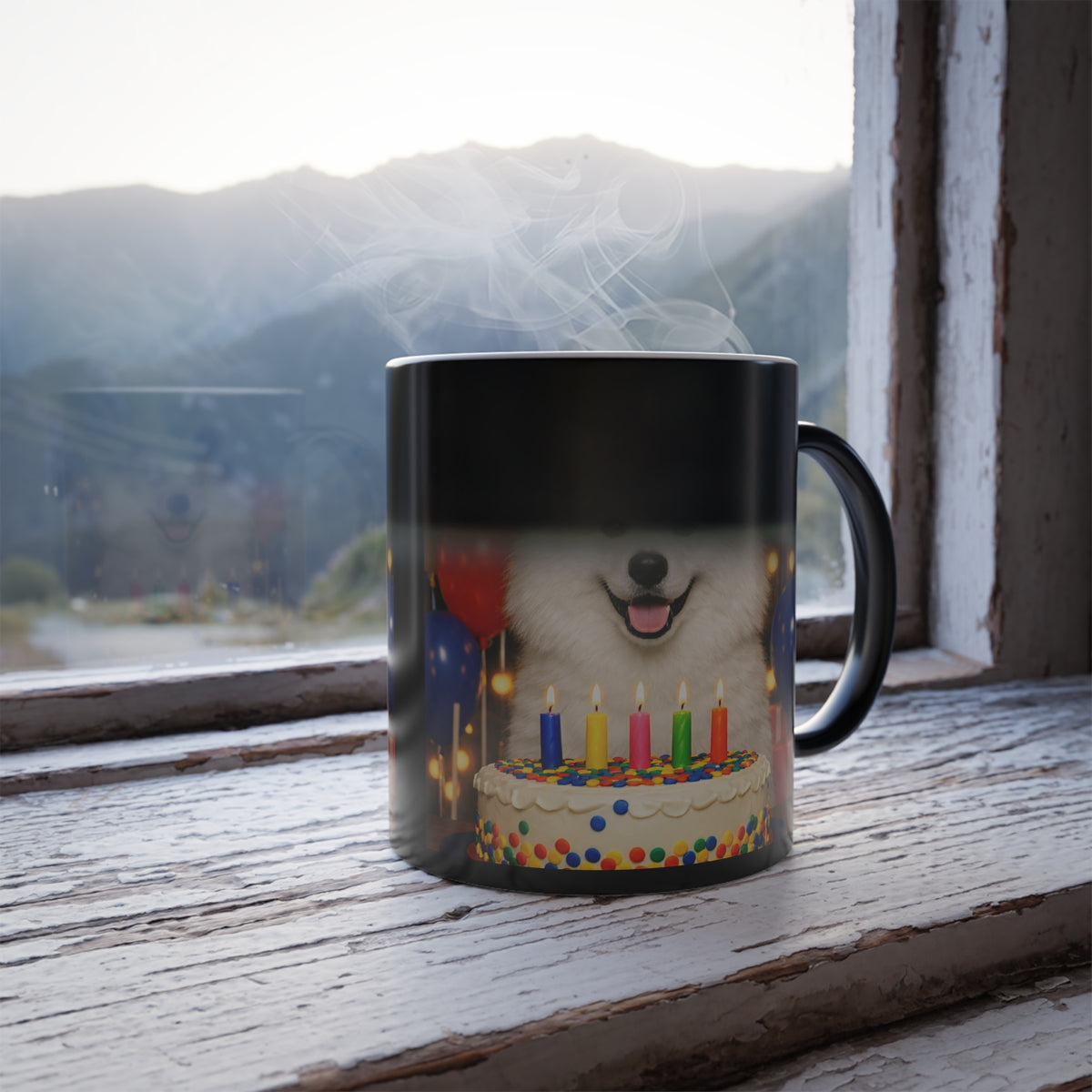 Birthday Buddy Samoyed Color Changing Mug