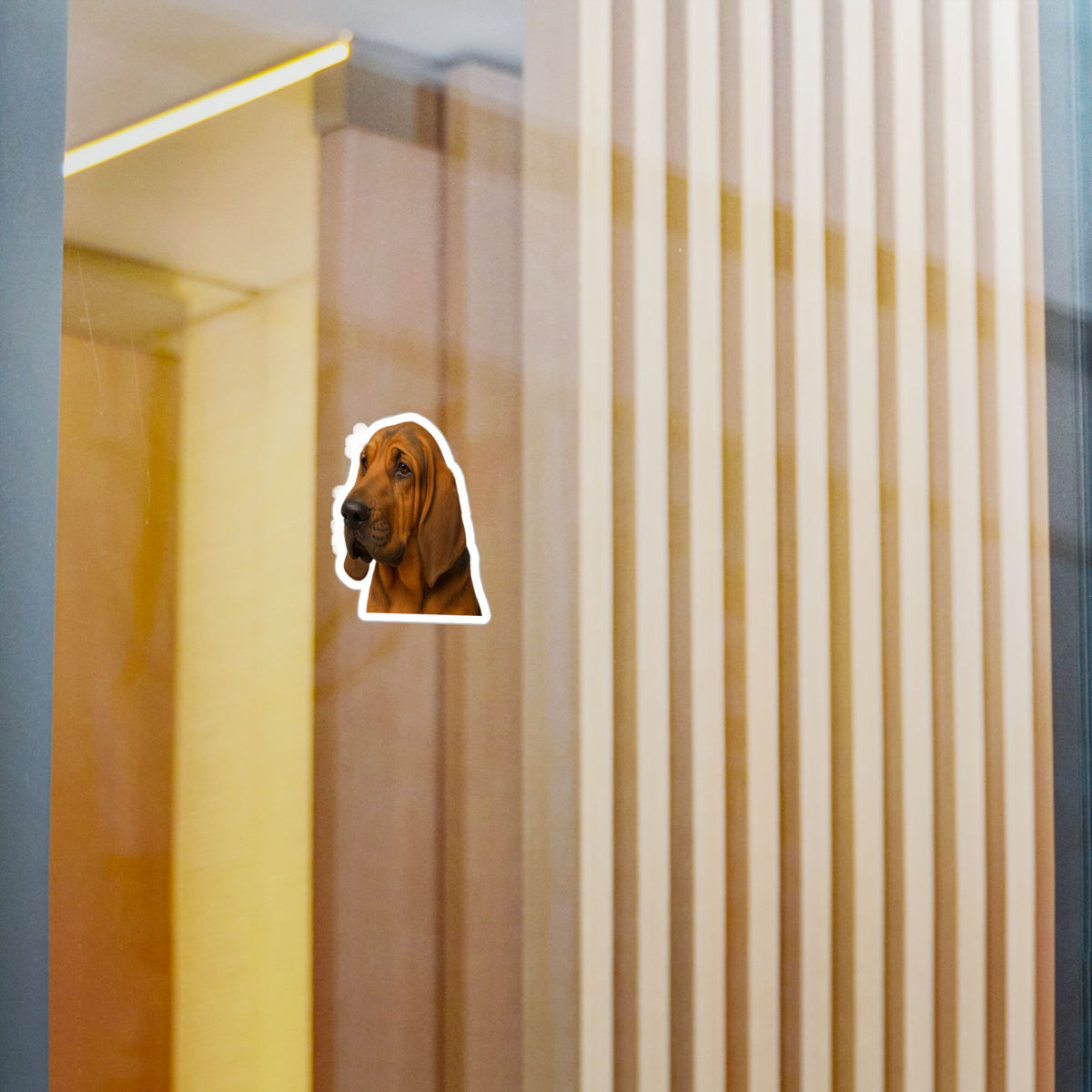 Bloodhound Head Vinyl Decal