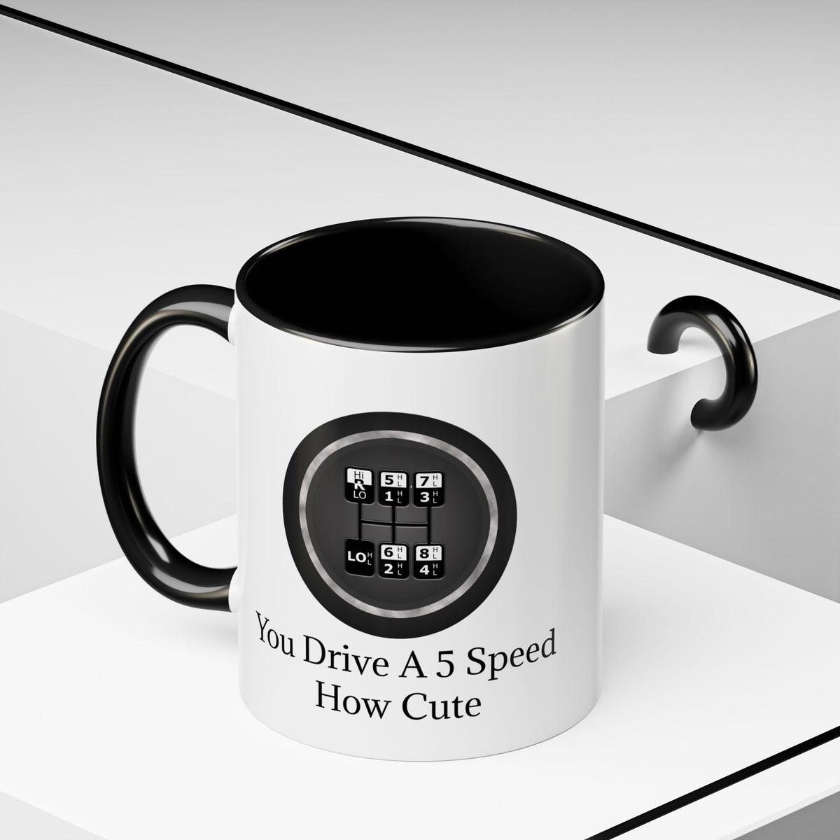 5 Speed How Cute 2-Tone Coffee Mug