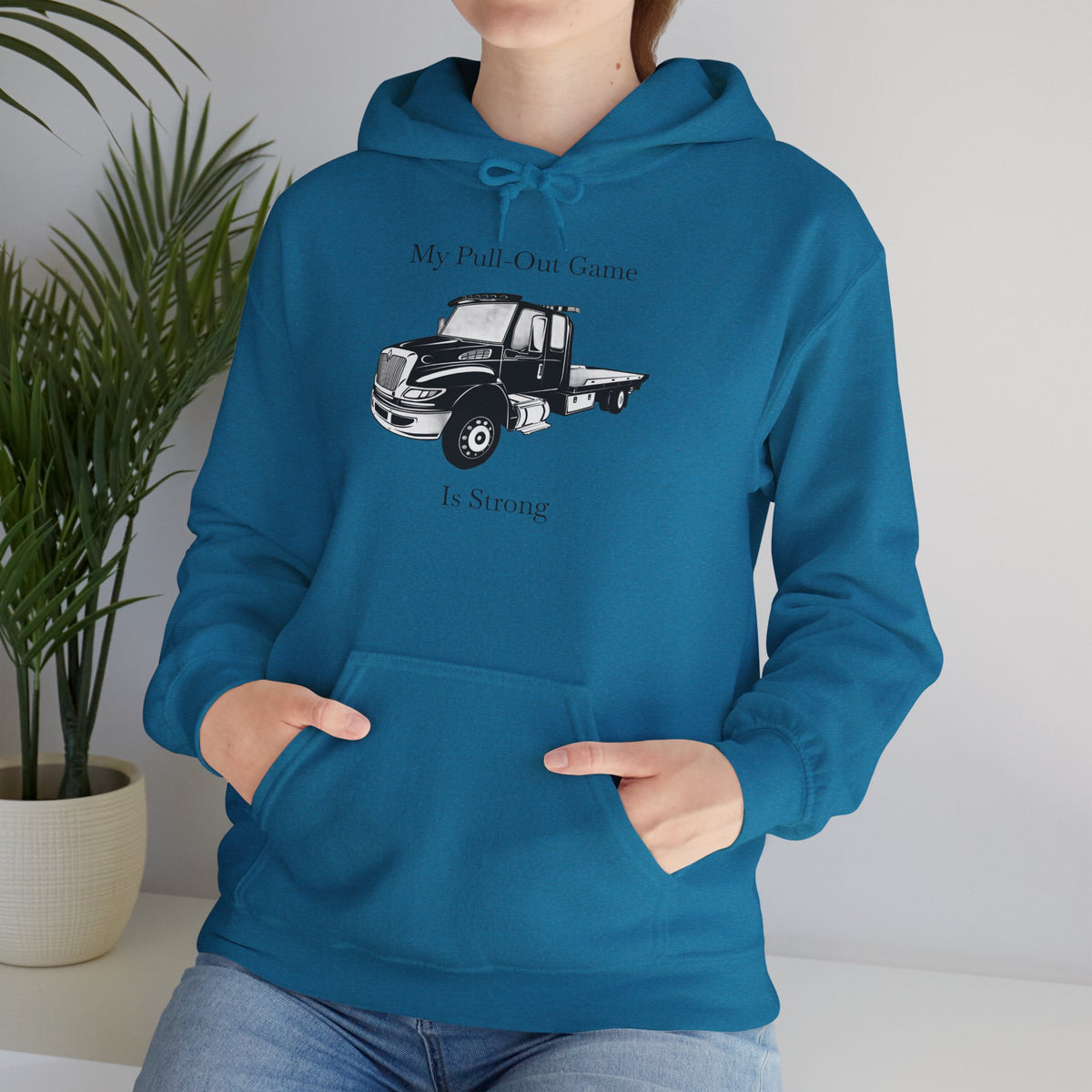 Pull Out Flatbed Tow Truck Unisex Hoodie