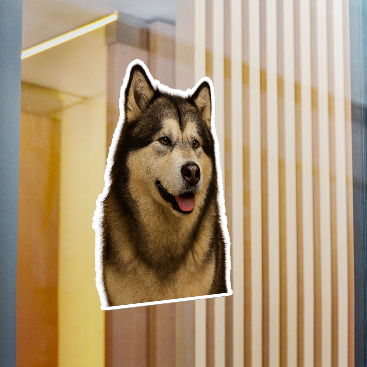 Malamute Head Vinyl Decal