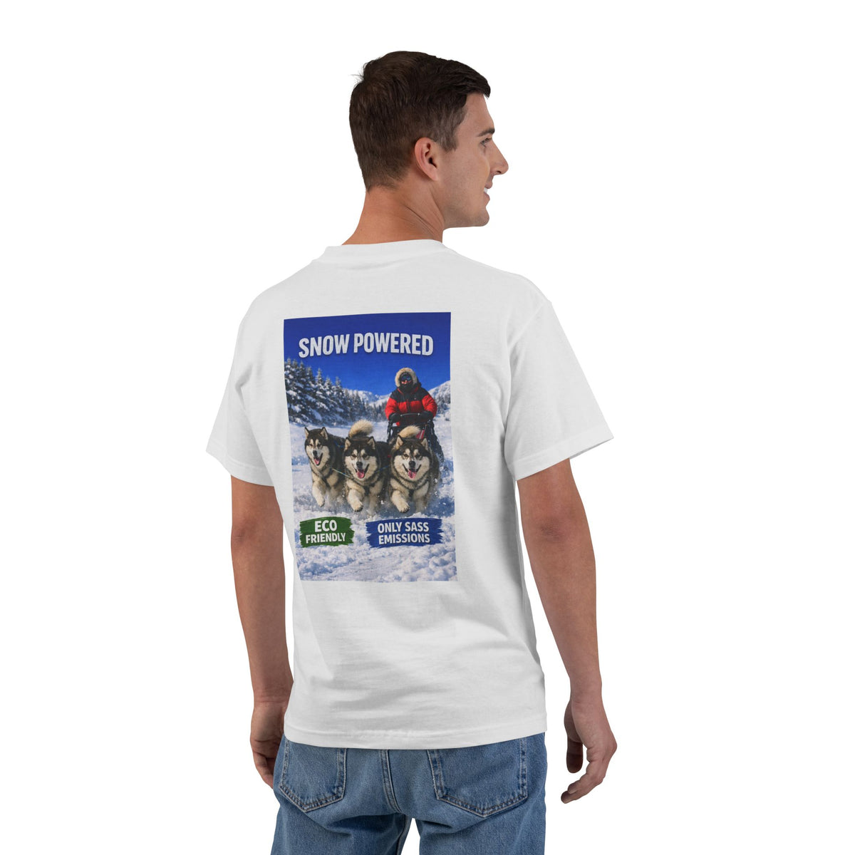 Snow Powered Men's Short-Sleeve Crewneck Tee