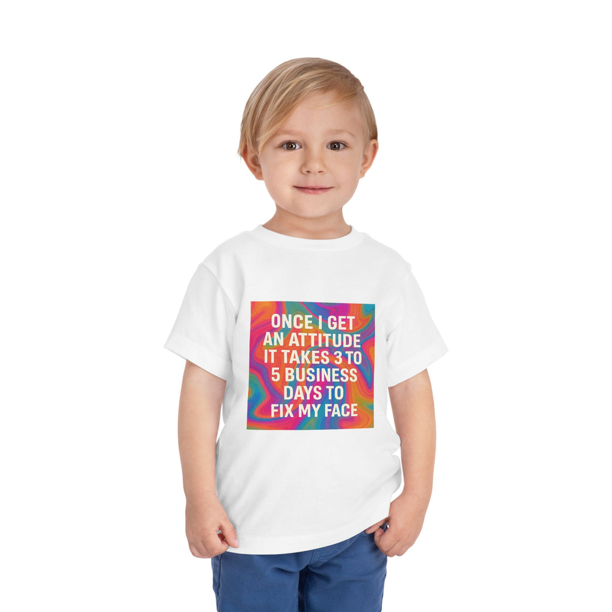 Fix My Face Toddler Unisex Short Sleeve Crewneck Tee