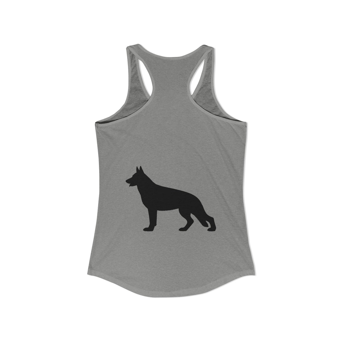 German Shepherd Silhouette Women's Racerback Tank