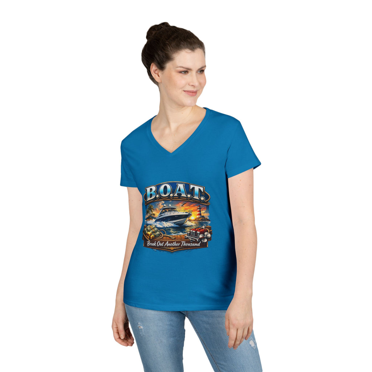 B.O.A.T. Women's V-Neck Tee