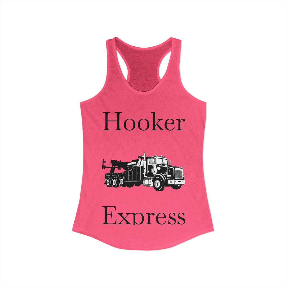 H**ker Express Heavy Tow Truck Women's Racerback Tank