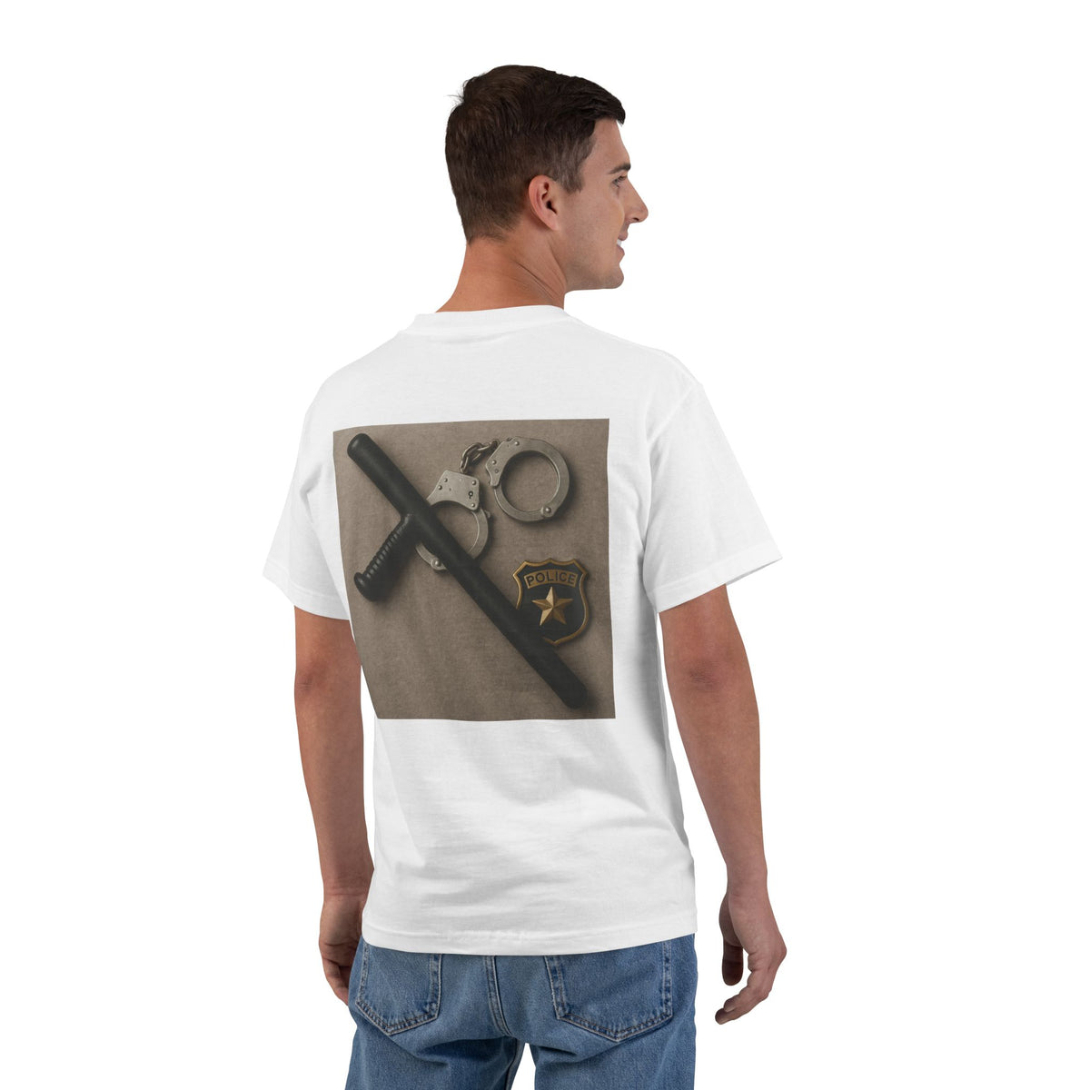 Law Enforcement Appreciation Men's Short-Sleeve Crewneck Tee