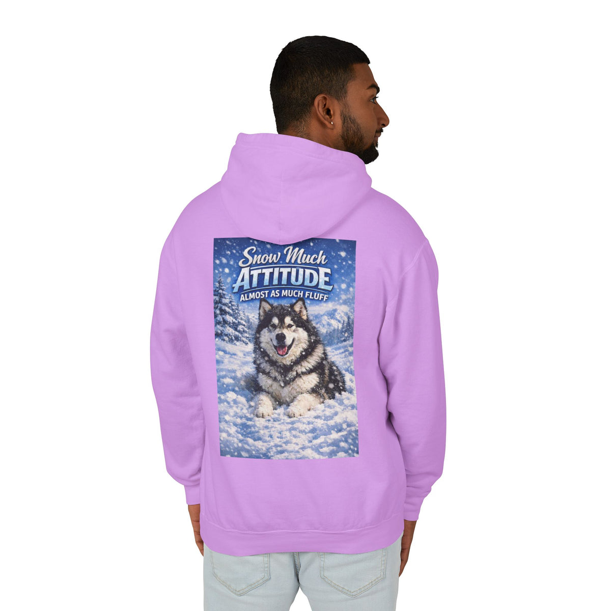 Snow Much Attitude Unisex Lightweight Hoodie