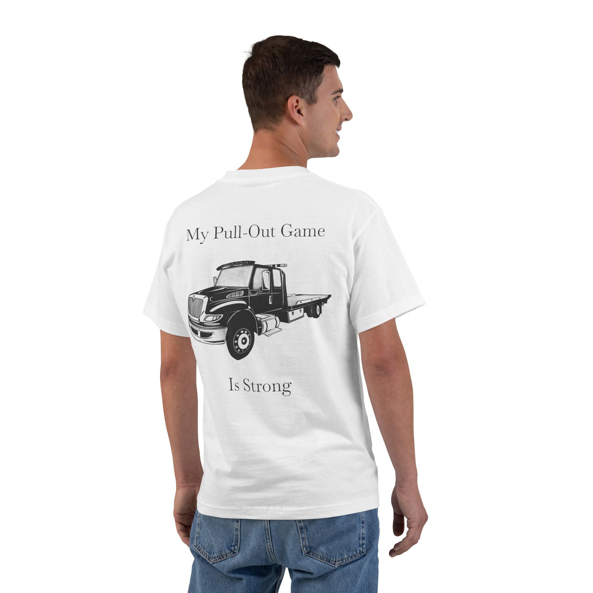 Pull Out Flatbed Men's Short-Sleeve Crewneck Tee