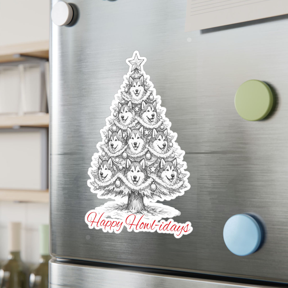 Happy Howl-idays Vinyl Decal