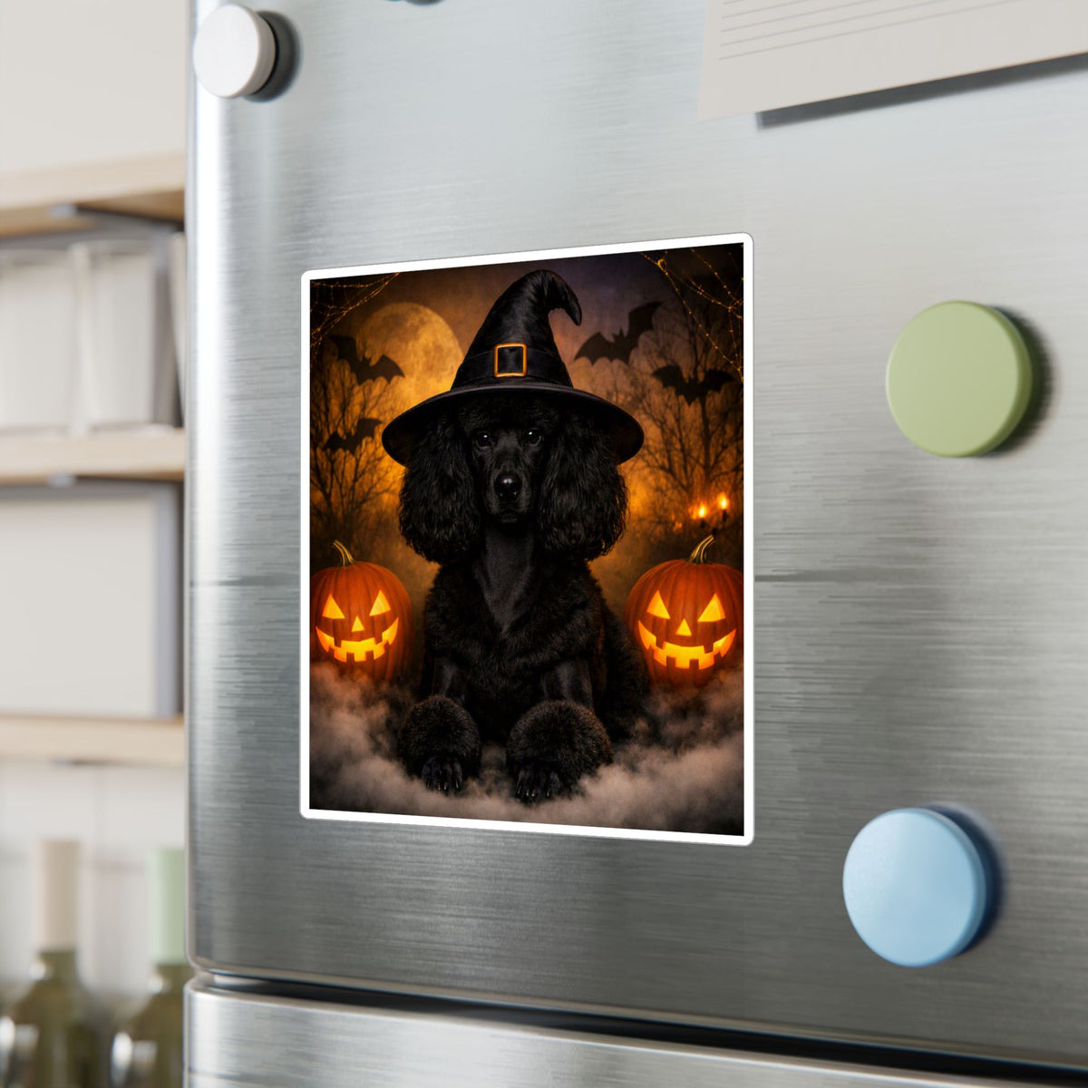 Witch Hat Pack Poodle Vinyl Decal